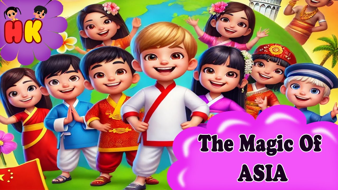 Explore Asia: Fun Kids Song About China, India, Japan, South Korea & Sri Lanka! Countries Of World