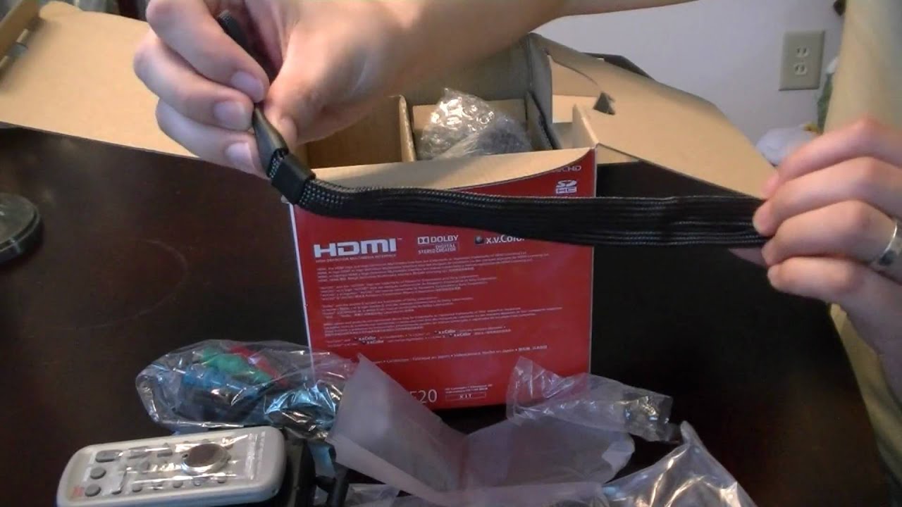 Unboxing the Canon VIXIA HF20