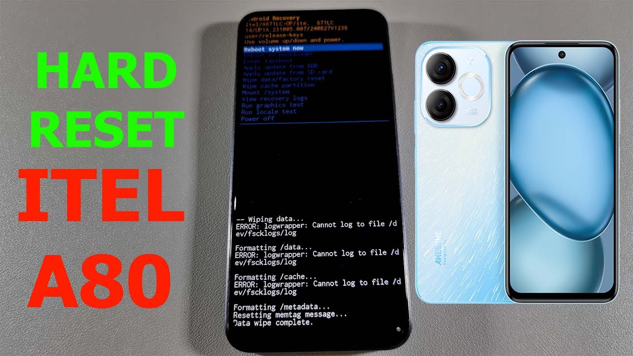 Cara Hard Reset Itel A80 Dengan Kombinasi Tombol