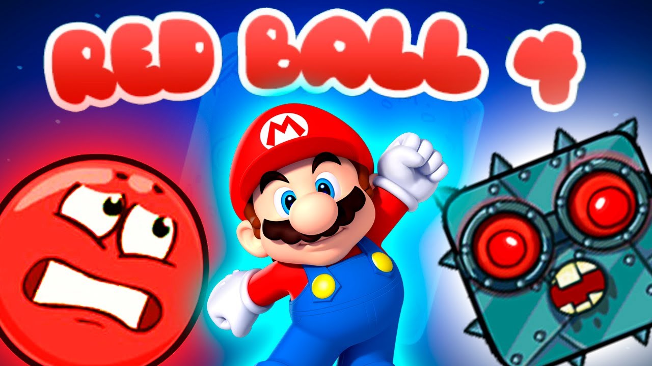 НОВЫЙ СЛОЖНЫЙ РЕД БОЛ 4 КРАСНЫЙ ШАРИК в стиле СУПЕР МАРИО NEW RED BALL 4 in SUPER MARIO style #3