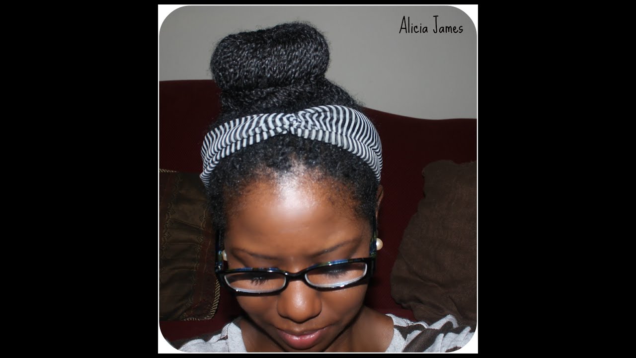 Sock Bun - Two Strand Twist - Natural Hair