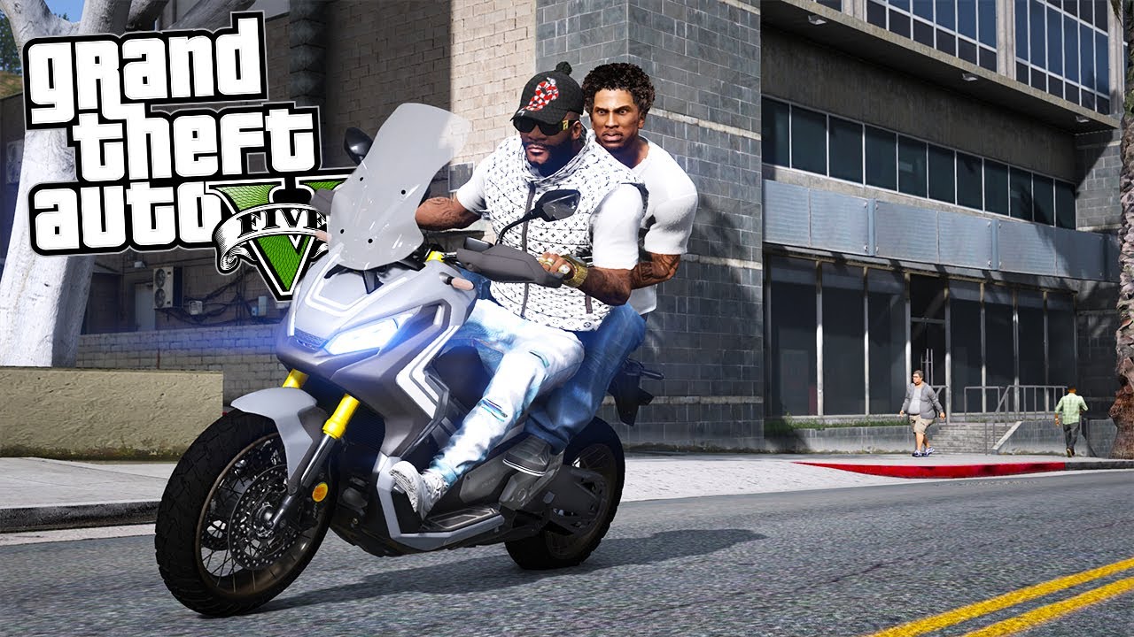 CRIMINALI in HONDA X-ADV - GTA 5 MOD VITA DA GANGSTER (6) #97
