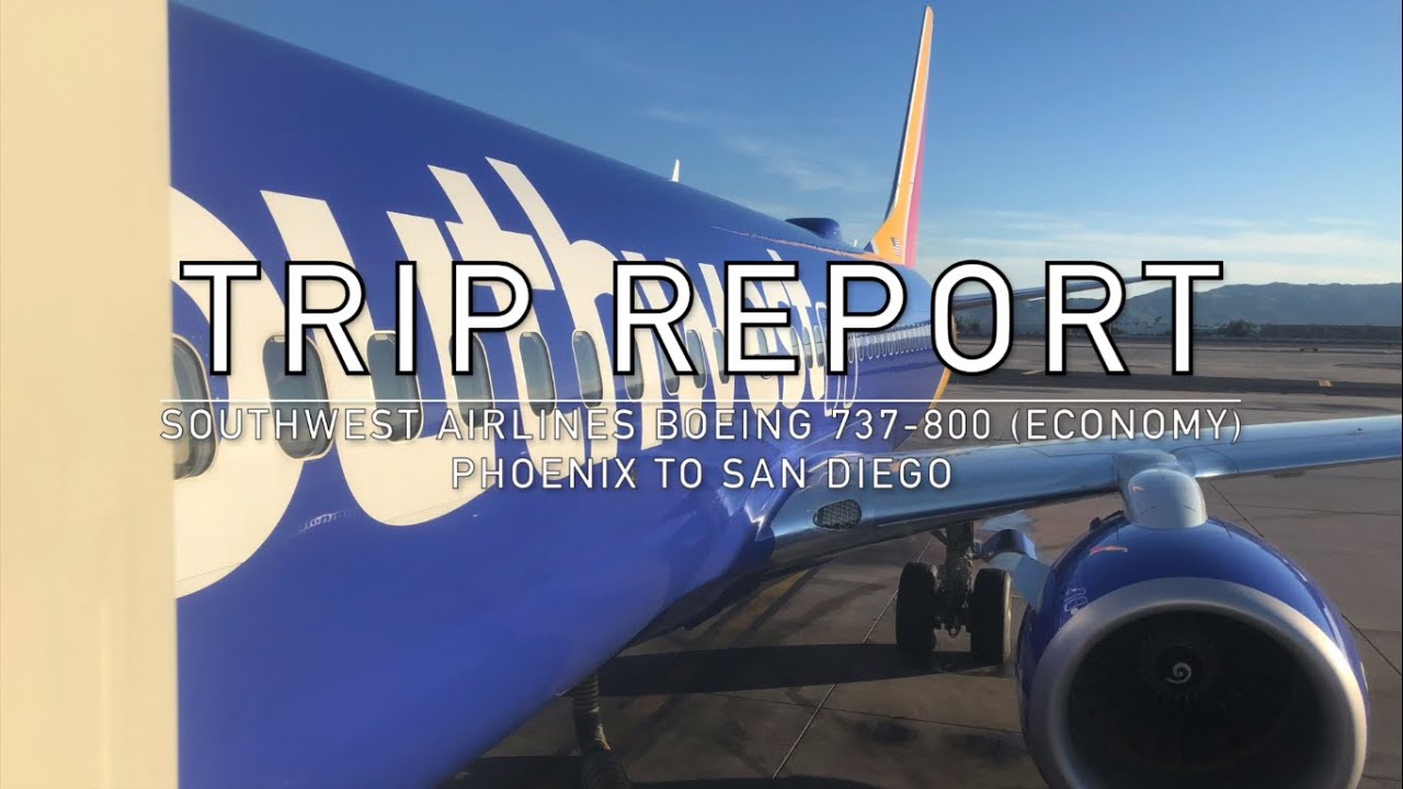 Trip Report | Southwest Airlines Boeing 737-800 (Economy) Phoenix to San Diego