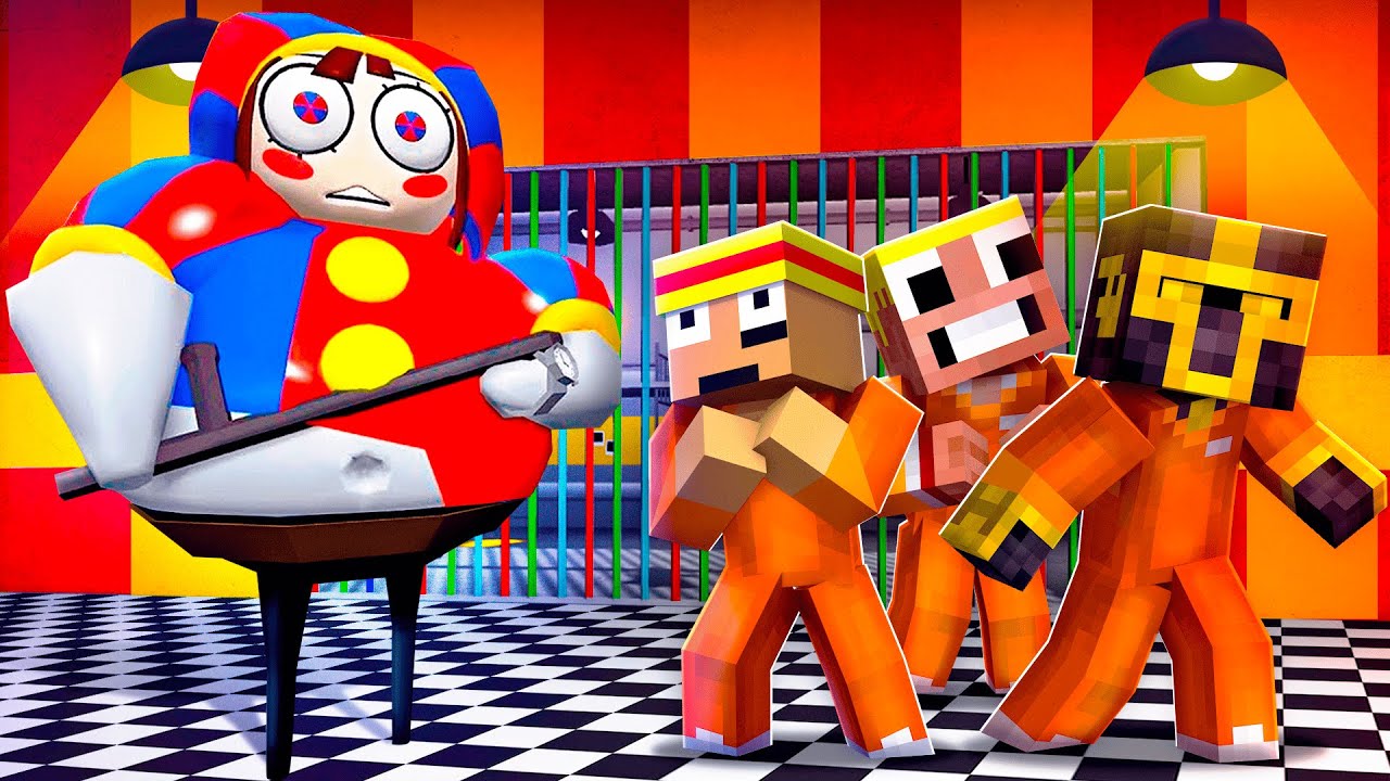 ESCAPA DE LA PRISIÓN DE POMNI THE AMAZING DIGITAL CIRCUS EN MINECRAFT 😱