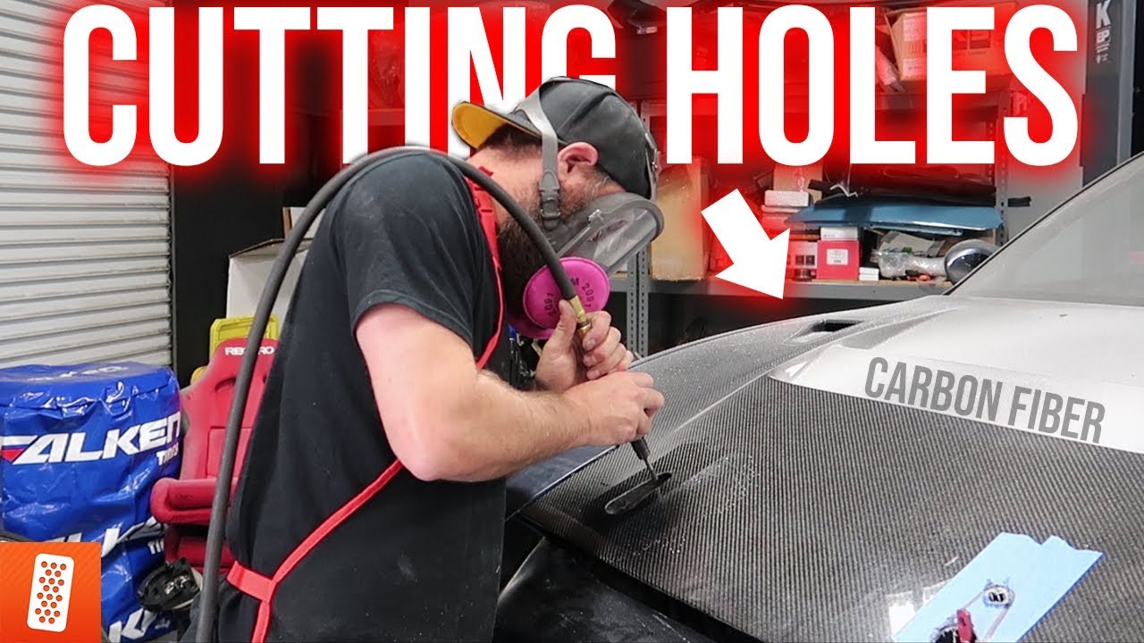 CUTTING OUR BRAND NEW CARBON FIBER HOOD FOR THIS... **IT'S 100% WORTH IT!**