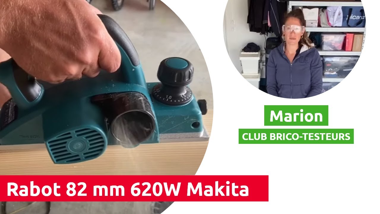 Rabot 82mm 620W MAKITA - Test et avis d&rsquo;un BricoTesteur