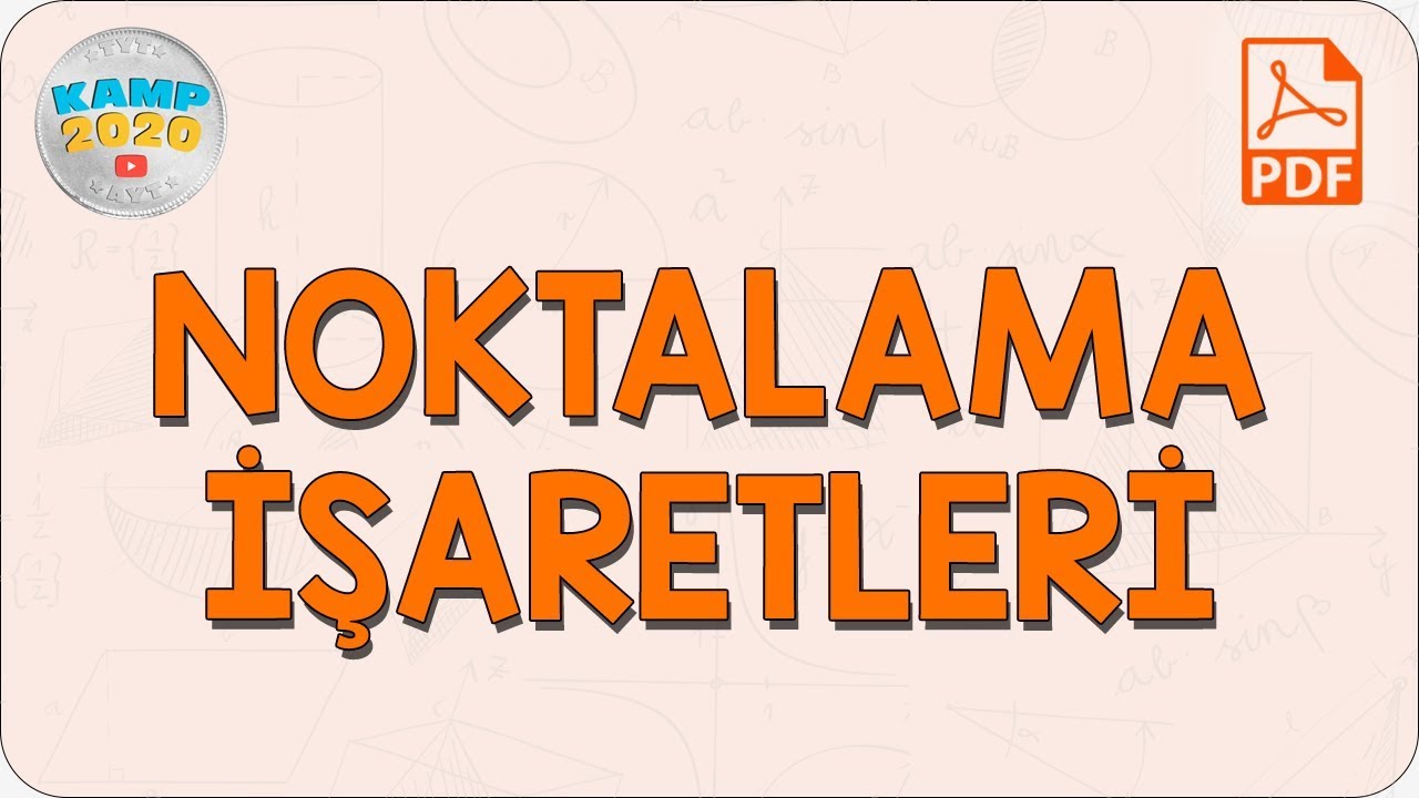 Noktalama İşaretleri | Kamp2020