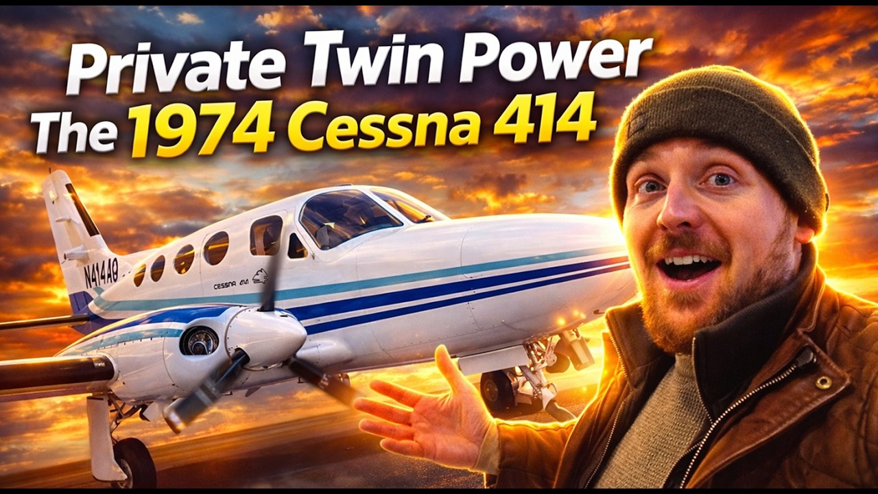 Impressive 1974 Cessna 414 Twin | Pressurized Cabin-Class Performance