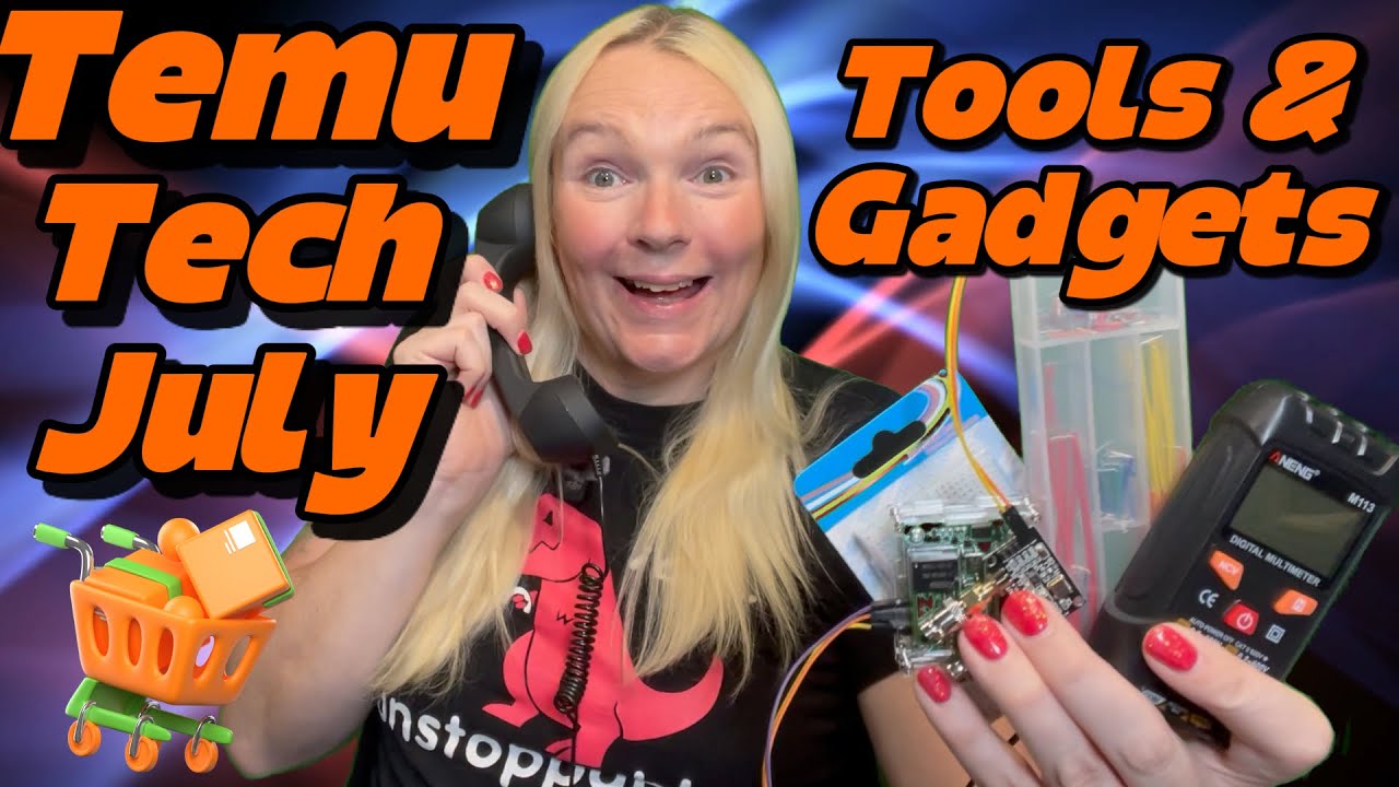 Temu Tech Tools July 2025 - Testing Cheap Gadgets! Tiny Multimeter, AI Chatbot, Retro Telephone!