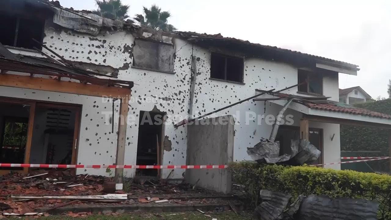 Aftermath of drone strike in the eastern Congo city of Goma
