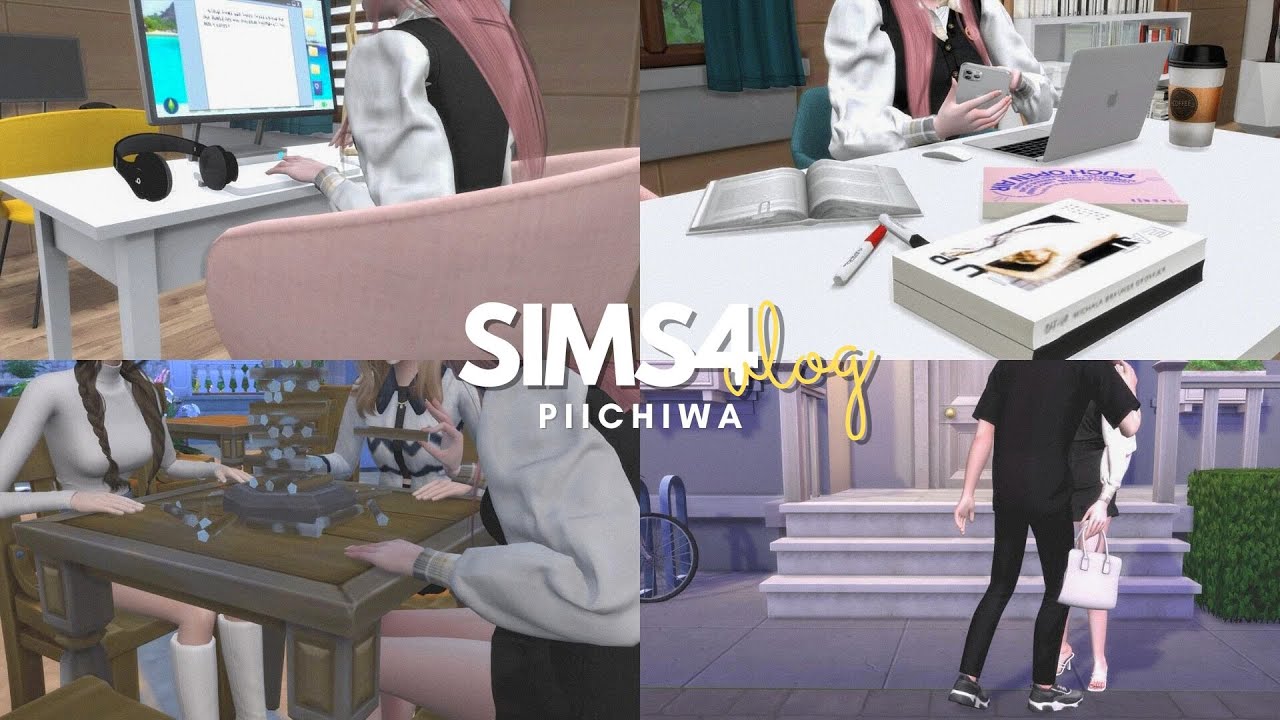 sims4 vlog | 📚 ᵎᵎ ₊ 💌 go to uni ,study ,date night etc.