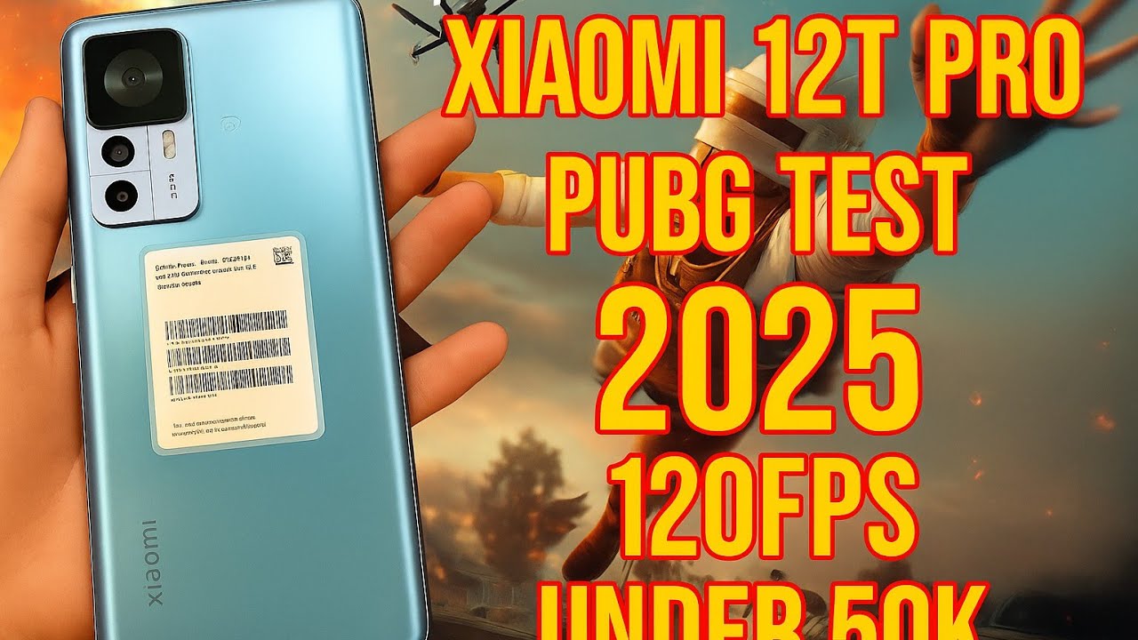 Xiaomi 12T Pro PUBG TEST 2025 ll SD 8+ Gen 1 ll Lag ll Heat ll Battery ll Review 