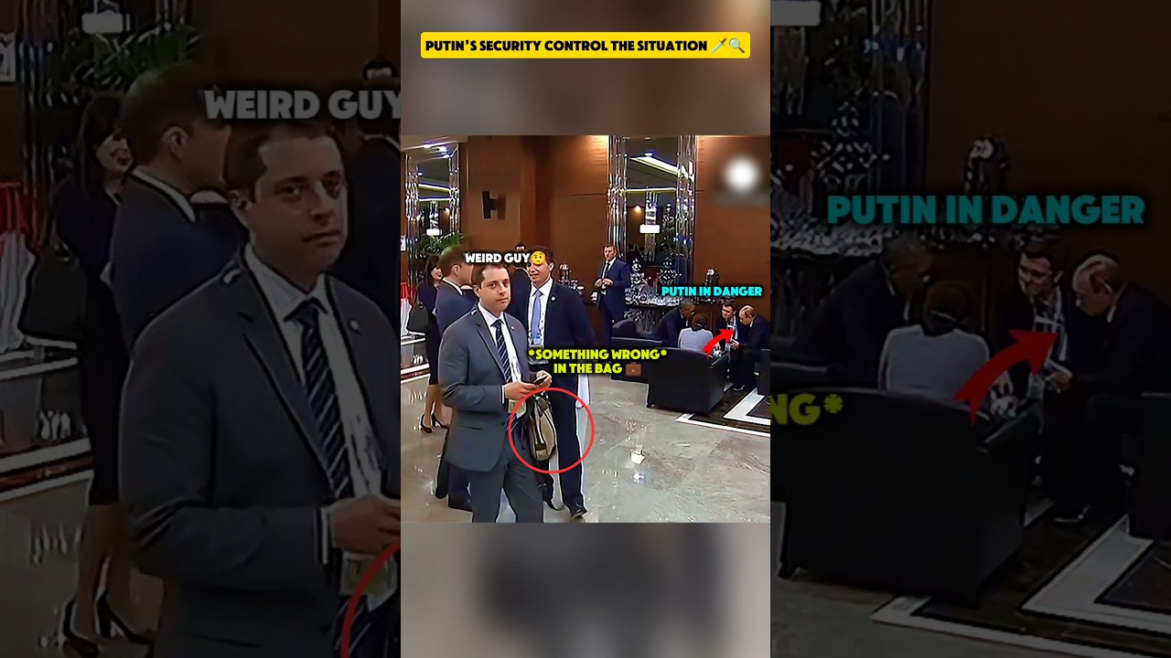 🔥 PUTIN GOT ATTACKED 🎯🤯... SECURITY REACTS INSTANTLY ⚡💪🏻 #putin #security #shortsfeed #viralshorts