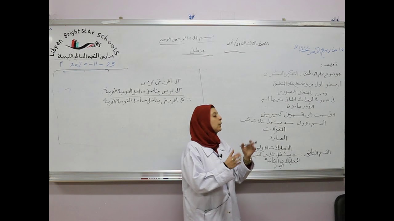 مادة الفلسفة والمنطق للصف الثالث الثانوي الأدبي /  تعريف المنطق