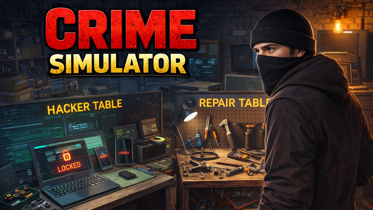KÖPER HACKER & REPAIR-BORD I CRIME SIMULATOR med UFOSXM