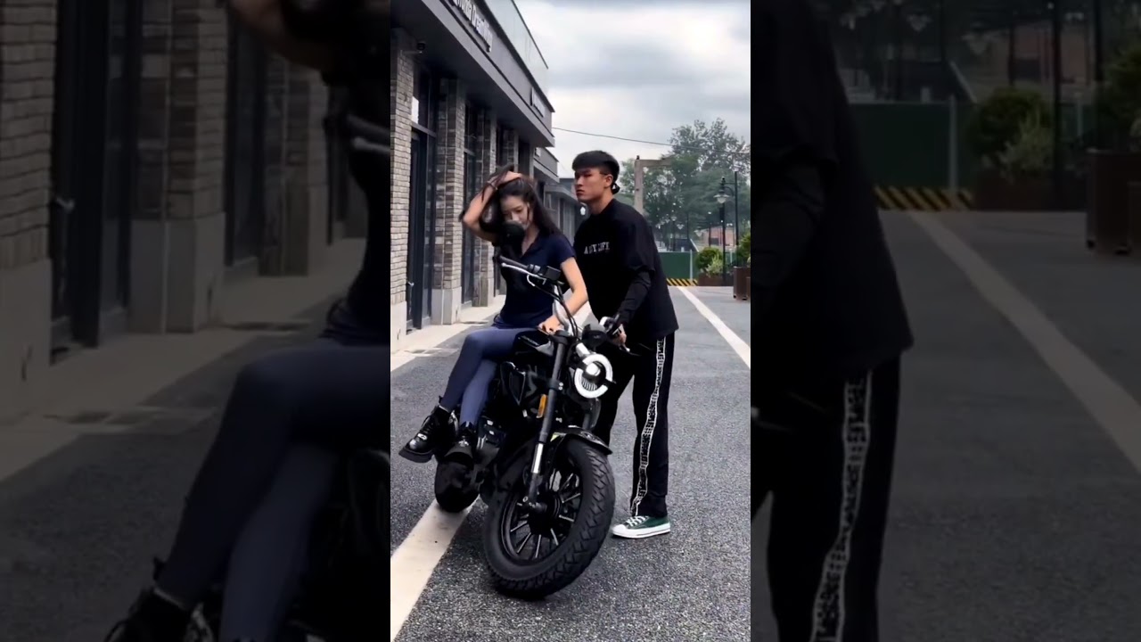 Bike Balancing Skills Gone Wild: Fun Moments, Fails & Epic Recovery | Motorcycle Couple Challenge