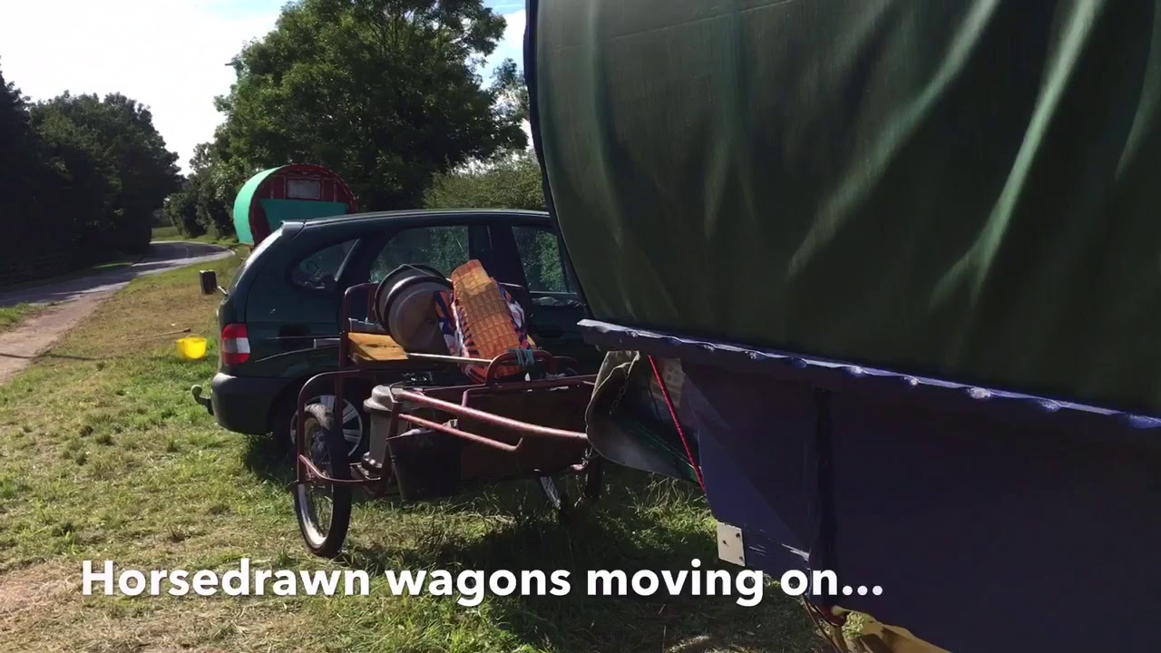 Horsedrawn Wagons moving on 12 July 2020
