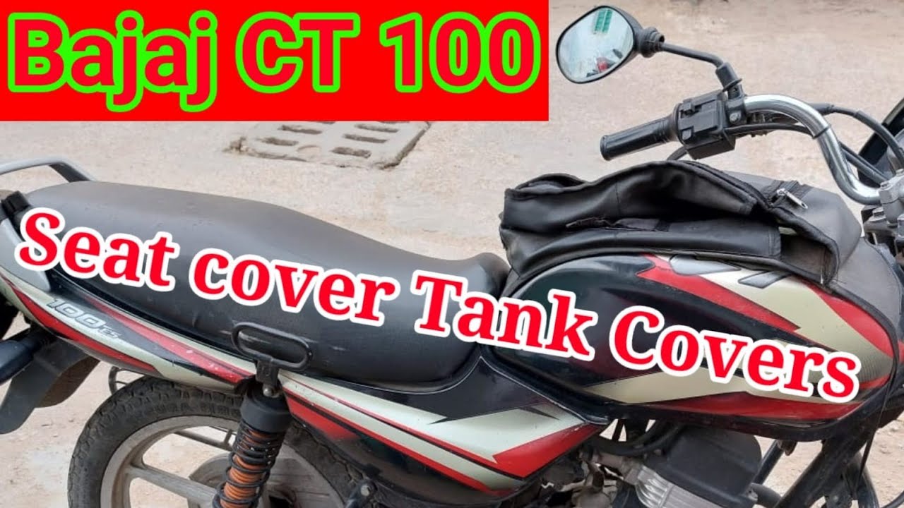 CT100 Seat cover And Tank covers Fitting||How To Install Bajaj Seat cover Tank cover Kisa Fit Karen