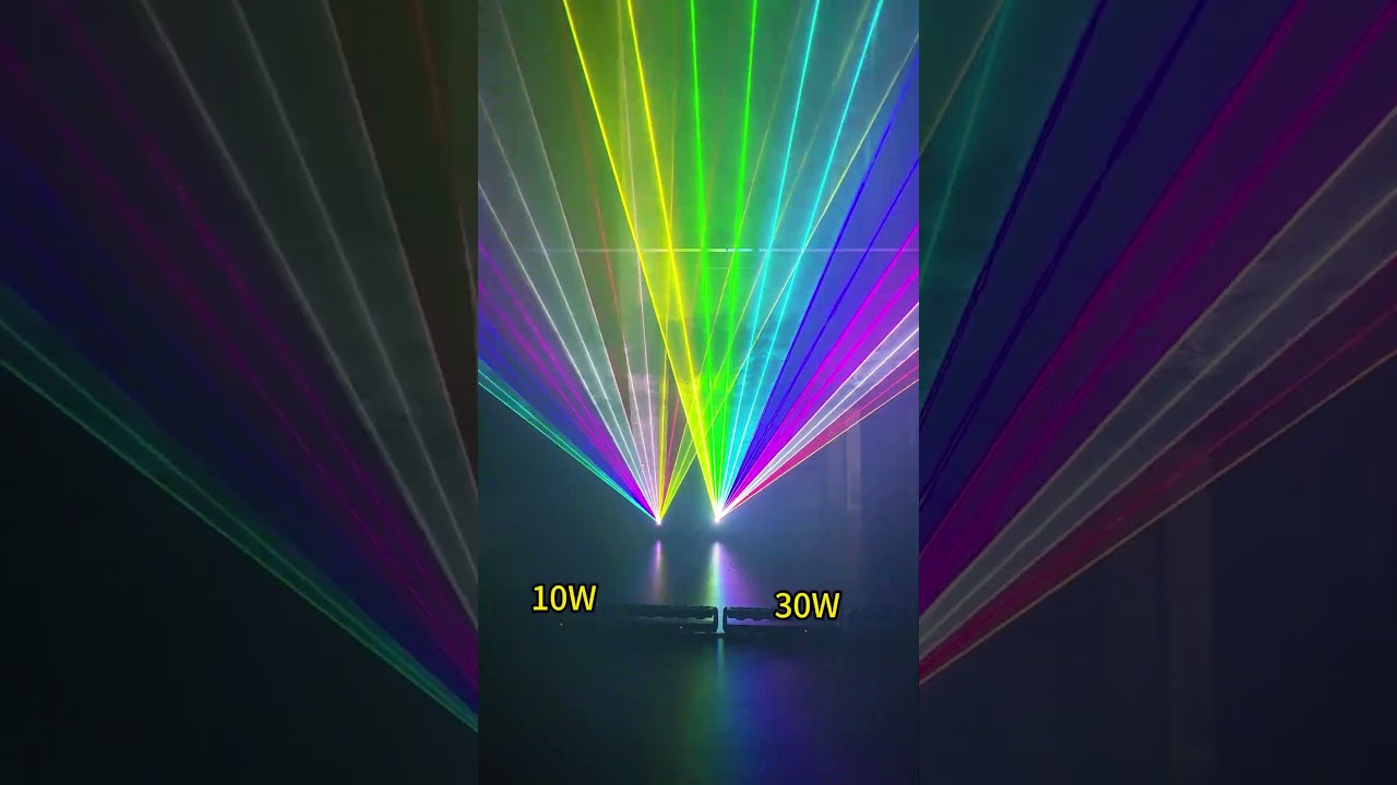 10W RGB Laser VS 30W RGB Laser Compare