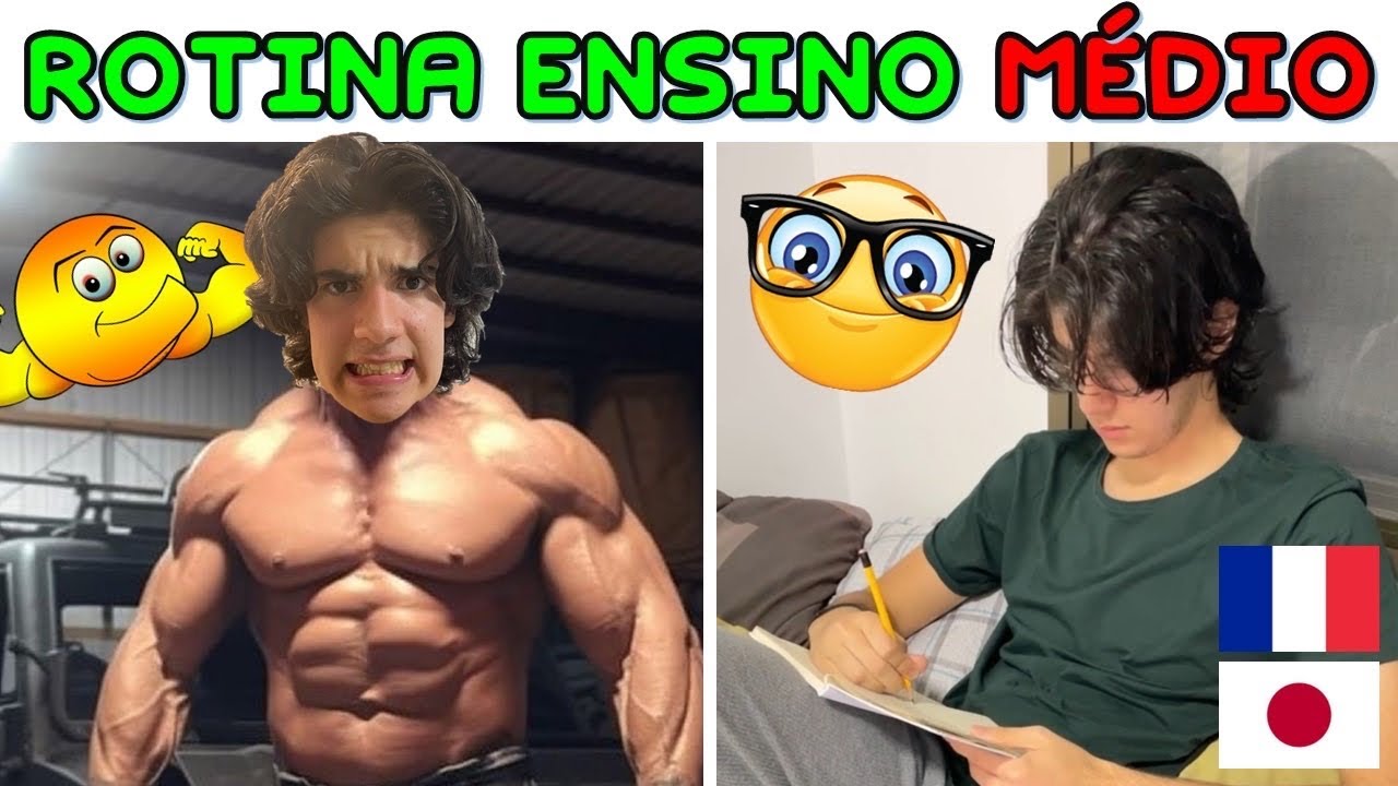 MINHA ROTINA NO ENSINO MÉDIO | 100% real | PEDRO MAIA