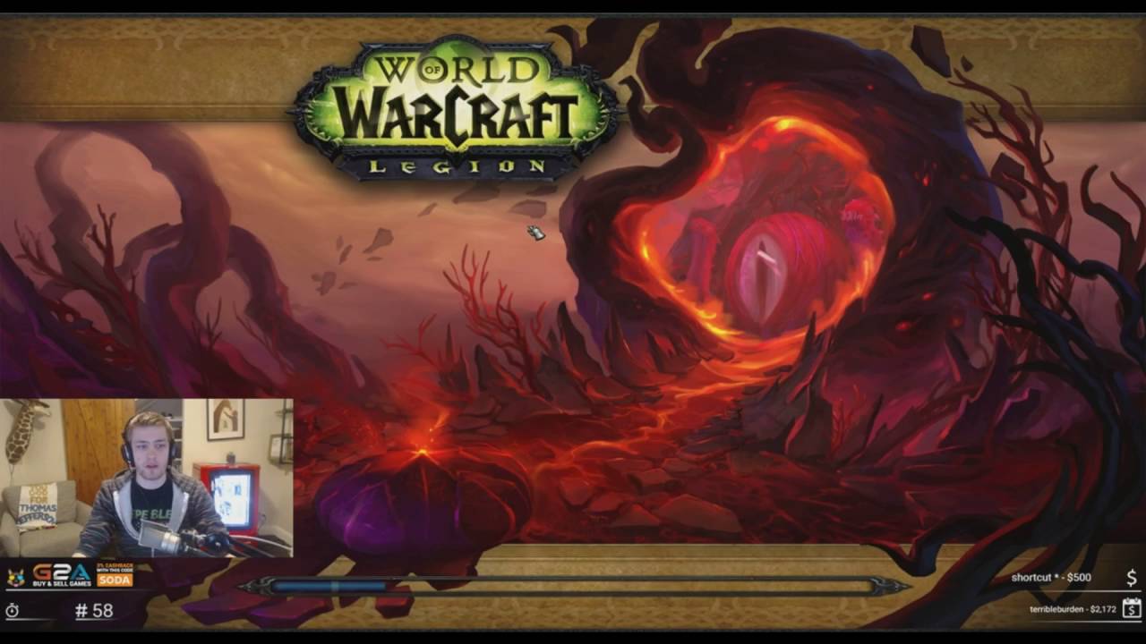 World of Warcraft Legion: Sodapoppin FULL WoW Legion Raid - Xavius Raid Boss!!