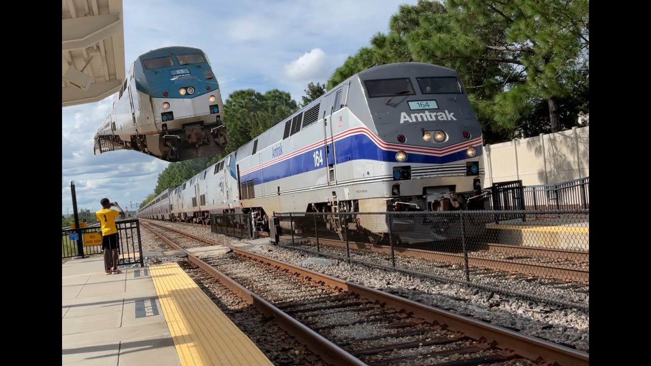 Amtrak Railfanning FT: 164 Rescues Damaged P40 On P053 + Hornshows