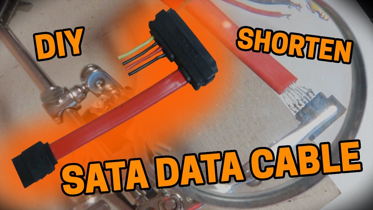 DIY How to shorten sata data cable