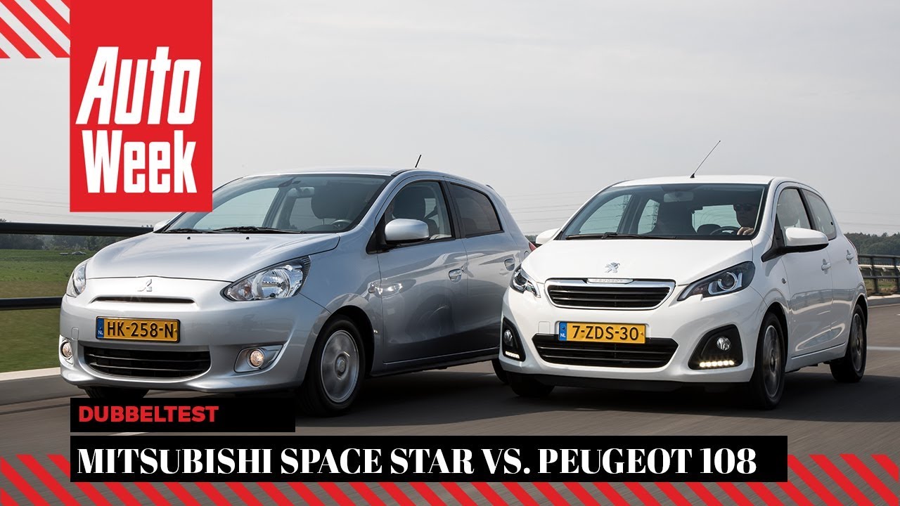 Mitsubishi Space Star vs. Peugeot 108 - Occasiontest