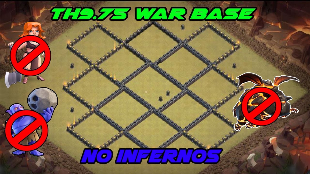 Th9.75 War Base Anti 3 Star With Replays| No Inferno Towers | Clash of Clans |❕