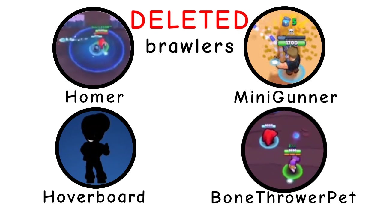 All Deleted Brawlers in Brawl Stars