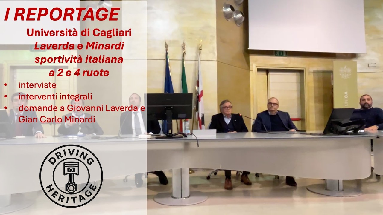 Laverda e Minardi, sportività italiana a 2 e 4 ruote. Università di Cagliari, SCQ e ACI Cagliari