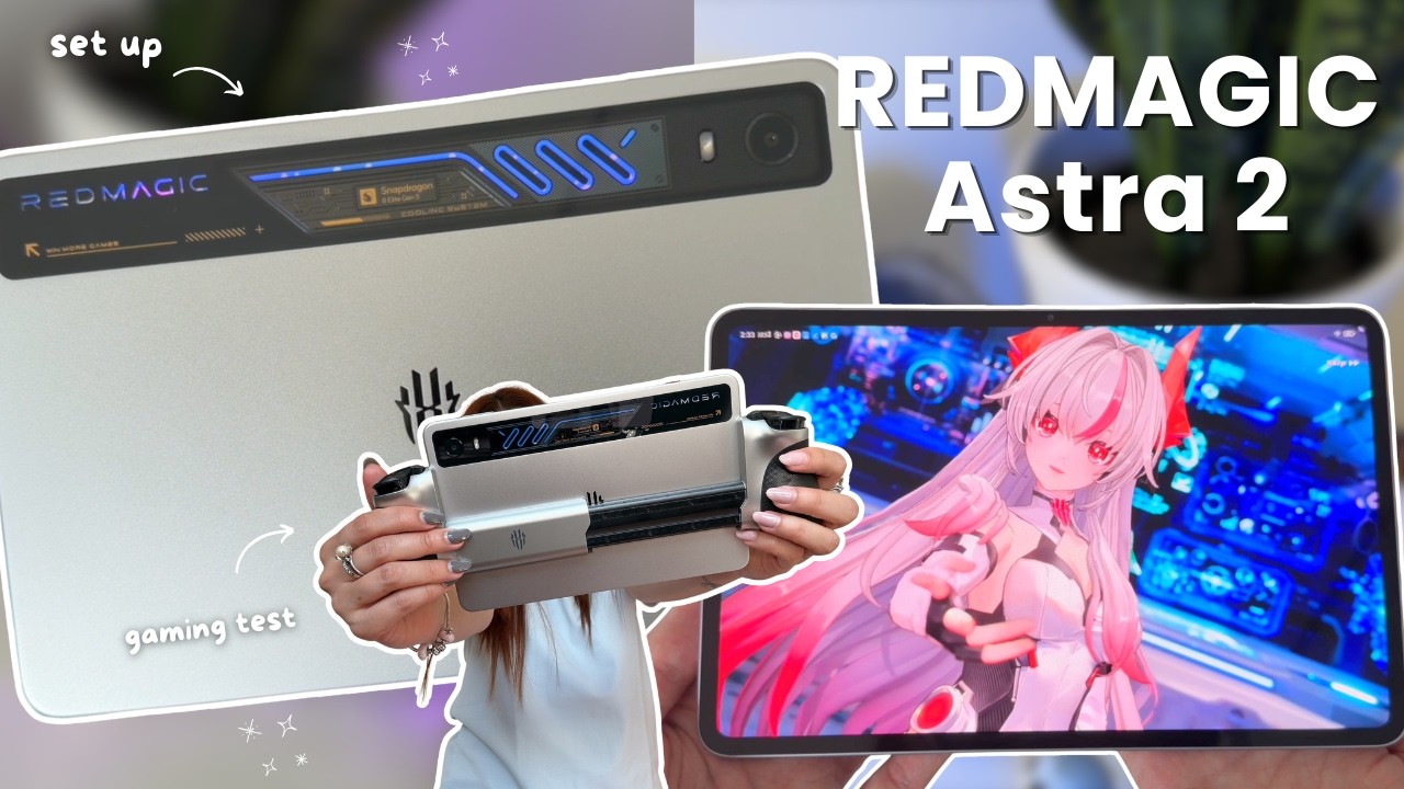Эстетичная распаковка НОВОГО REDMAGIC Astra 2 (starfrost) 🌸🫧, игровой планшет, кастомизация и акс...