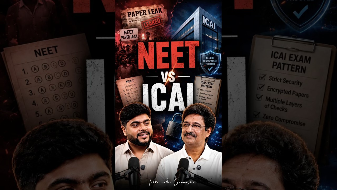 NEET Paper Leak vs. ICAI Exam Explained! Education System #shorts #paperleak #studentprotest #delhi
