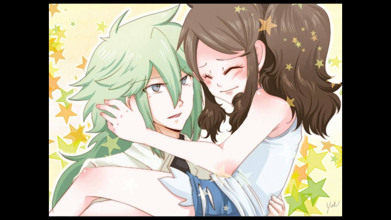 Ferriswheelshipping~N&White~Kiss kiss