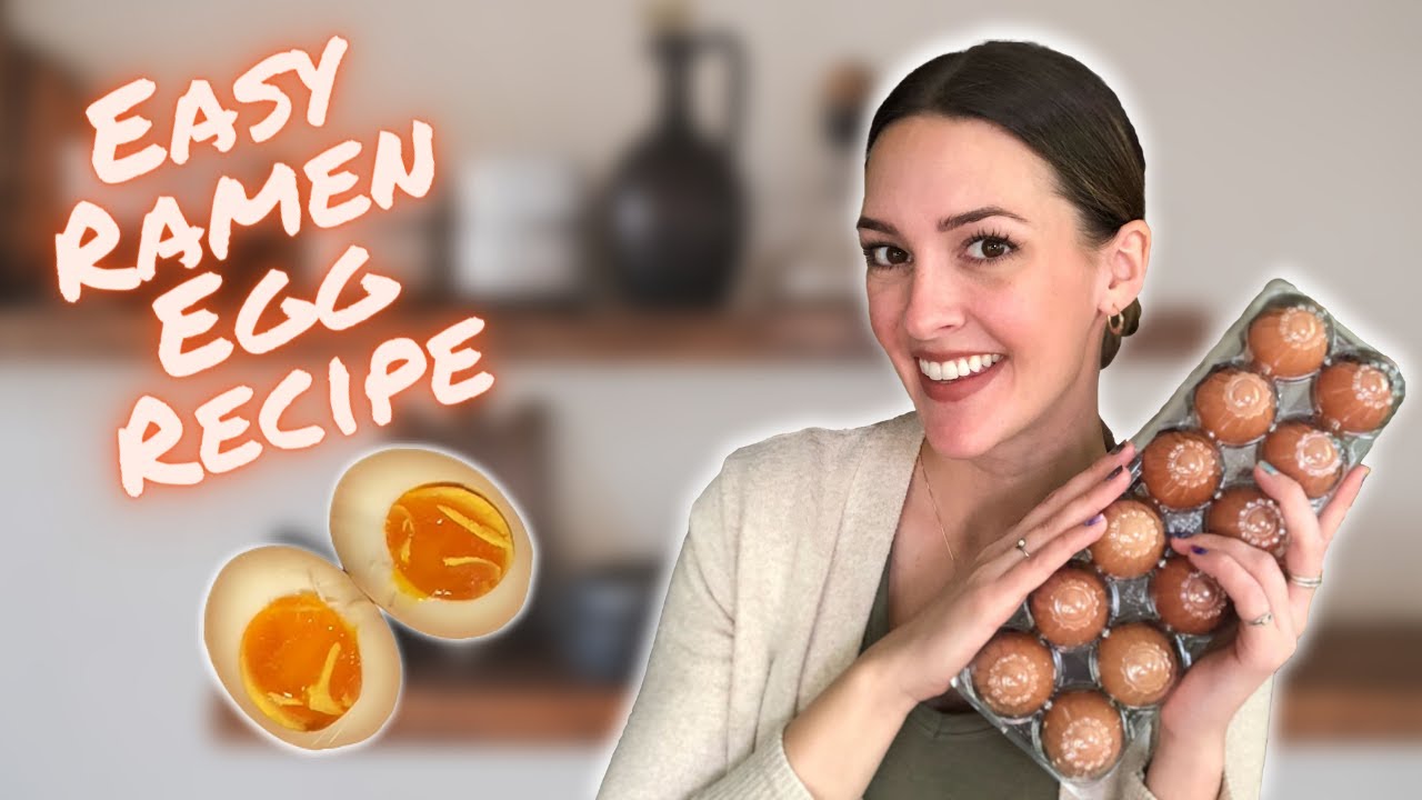 How to Make Easy Marinated Ramen Eggs At Home! 🥚 Soft Boiled Ajitsuke Tamago Recipe