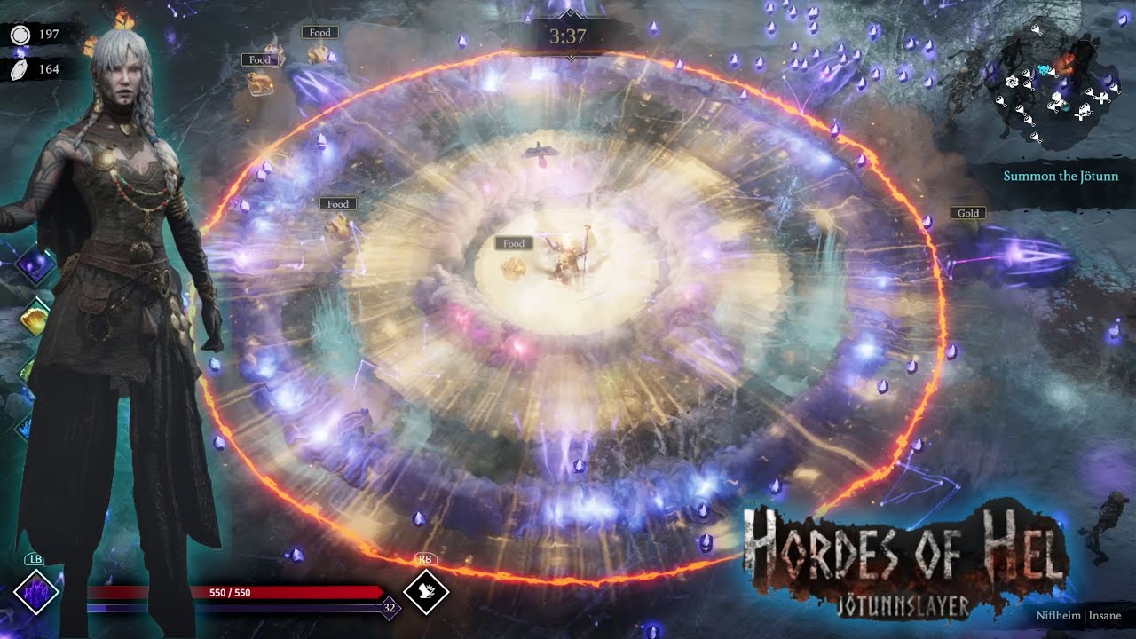 This Seeress build erases everything in sight! JOTUNNSLAYER HORDES OF HEL (No Commentary)