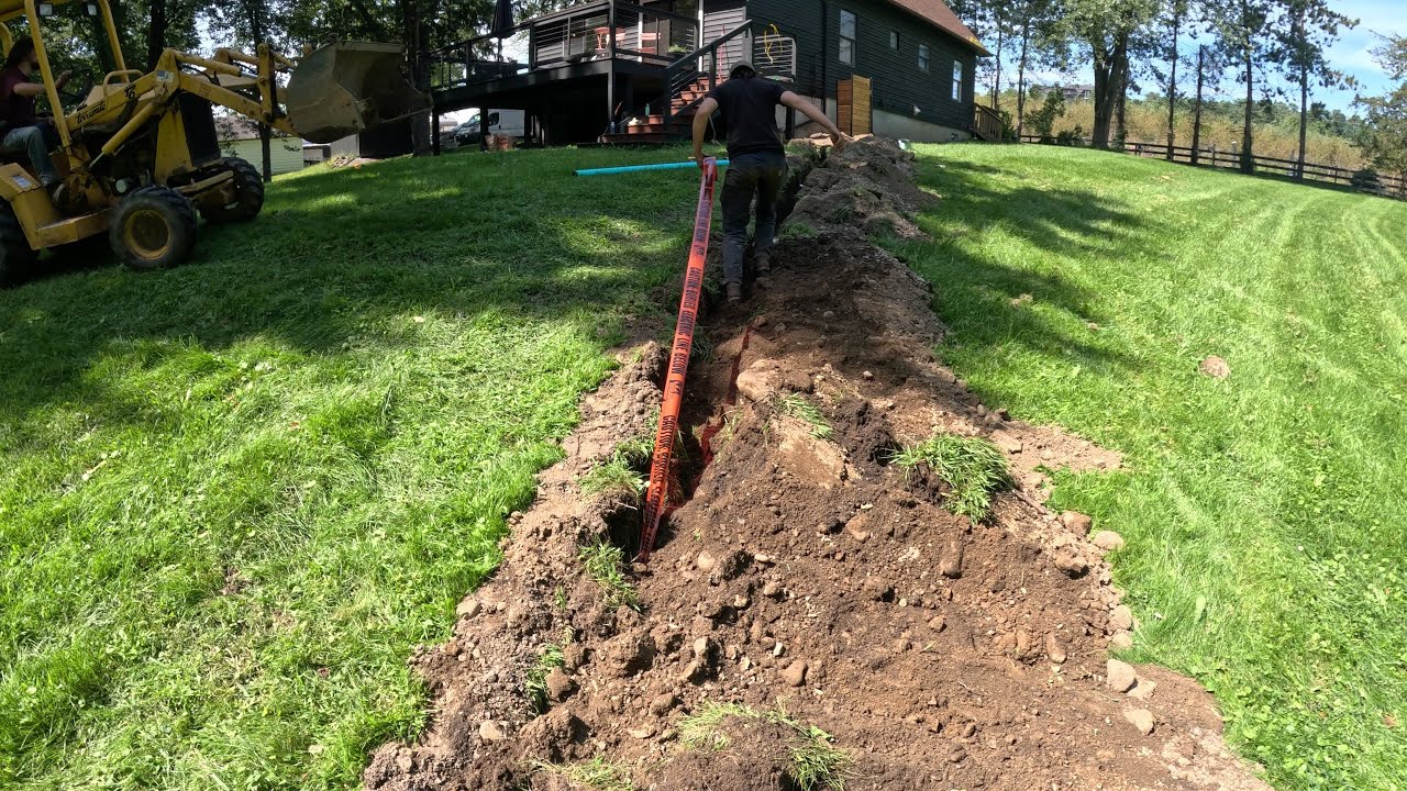 Trenching for a Sauna
