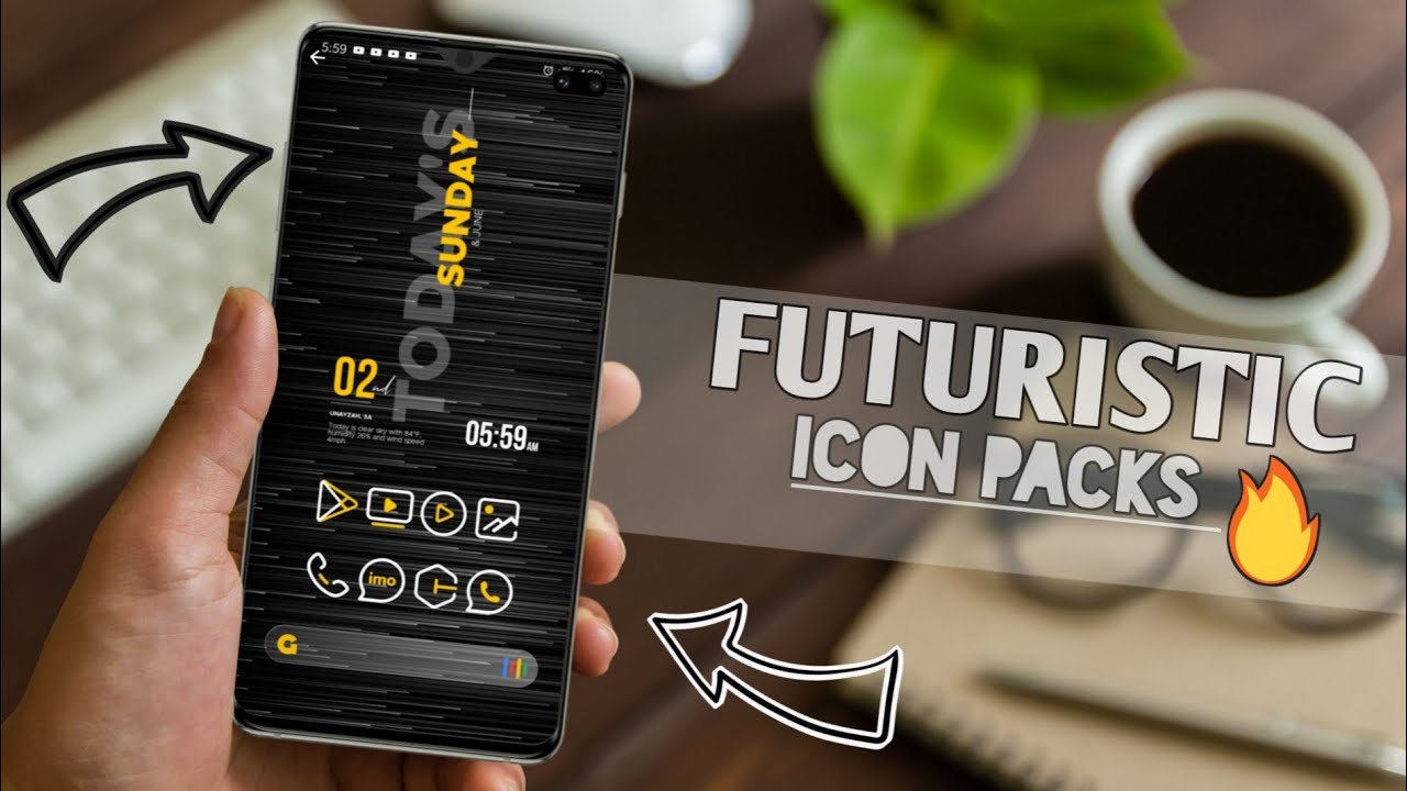 Top 5 FUTURISTIC icon packs for android 2019