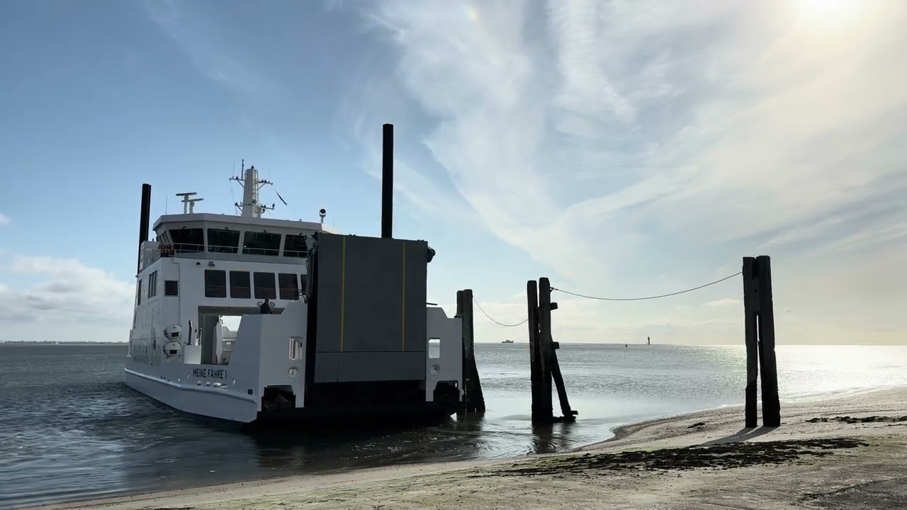 Norderney - Probefahrt der neuen Autofähre „Meine Fähre 1“
