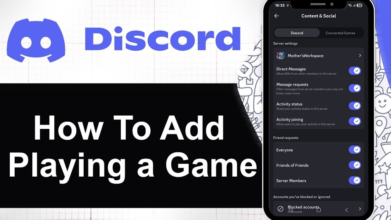 Как добавить возможность играть в игру в Discord Mobile (пошаговая инструкция)