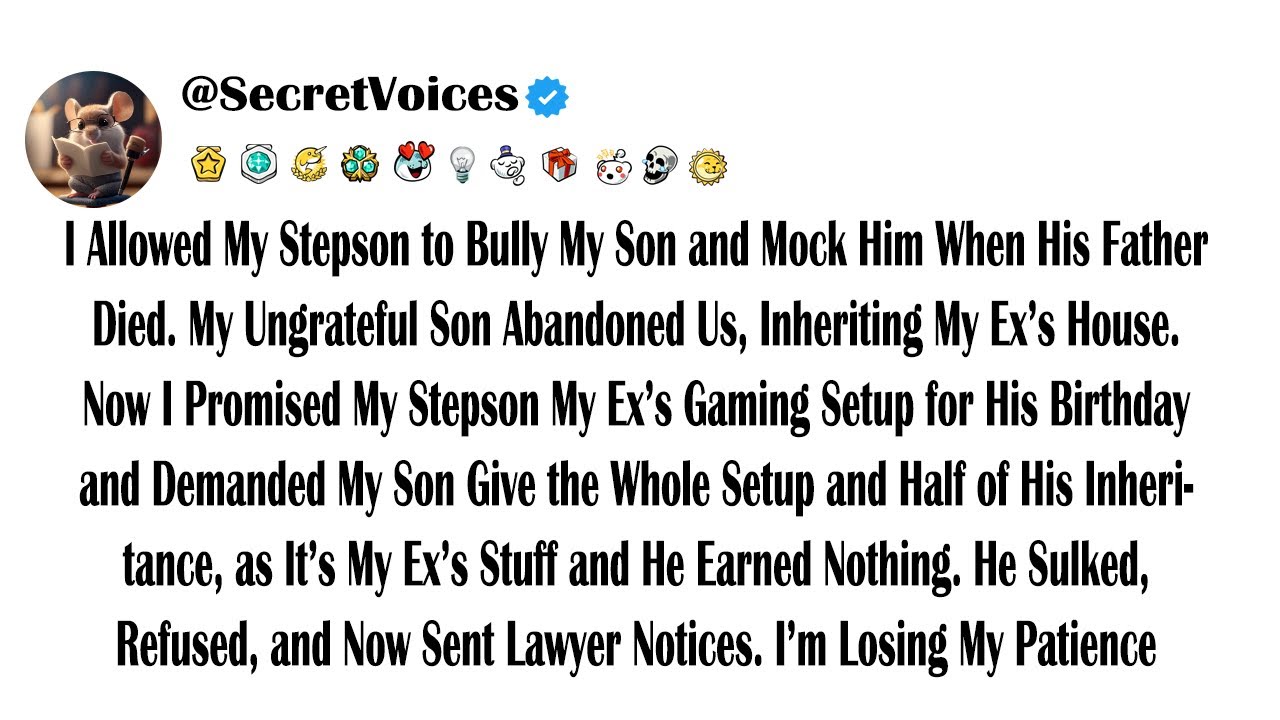 I Allowed My Stepson to Bully My Son and Mock Him When His Father Died. My Ungrateful Son Abando...