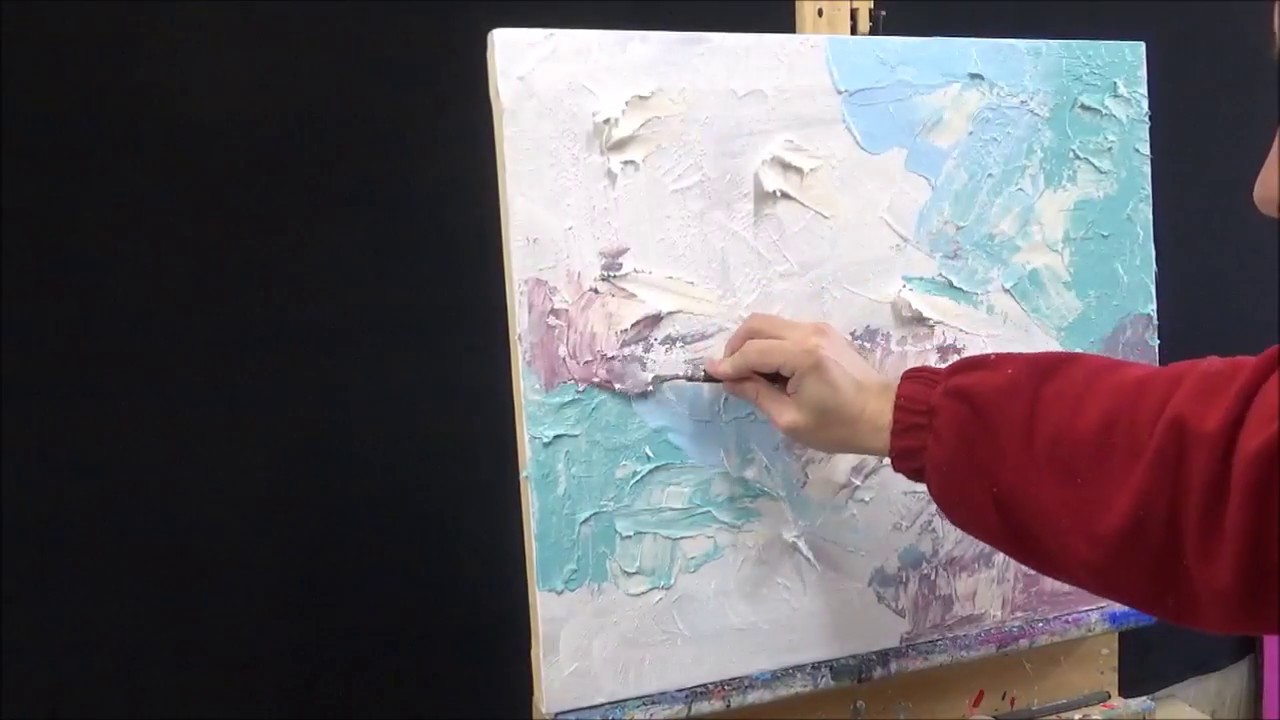 La pintura abstracta / Textura / Espátula / Color T - 11