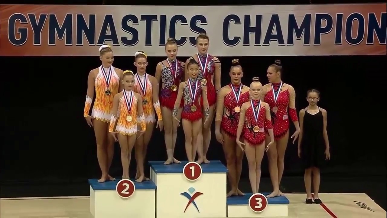 2017 Acrobatic Gymnastics Junior-Elite-13-19 National Champions - Isabel, Sasha, Caitlyn