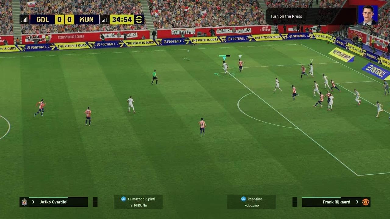Manchester United typical victory vs Chivas PES 26 online challenge