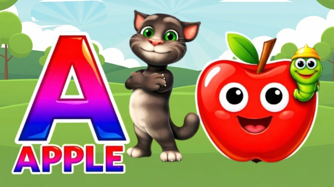 A for Apple 🍎 Toddler Learning | Learn ABC Alphabet Phonics Song for Kids