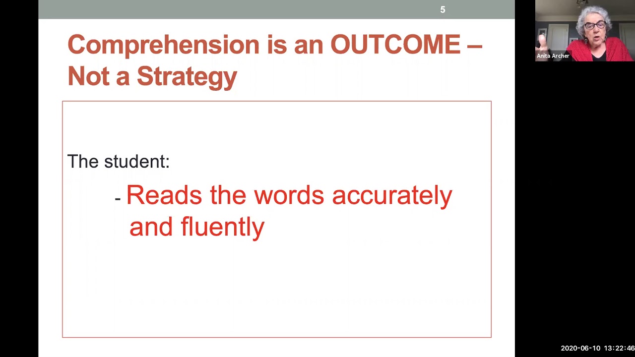 1.2B – Archer Comprehension is an Outcome