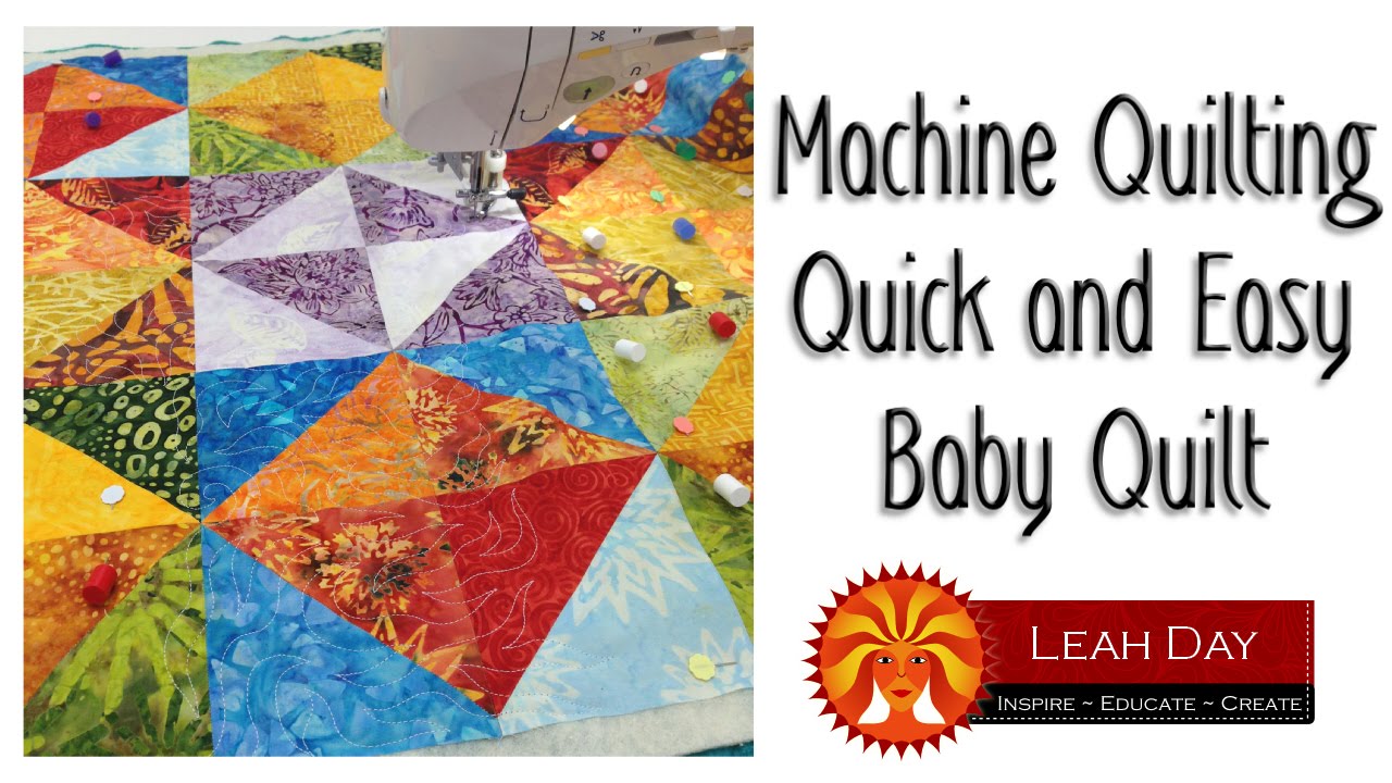 How to Machine Quilt a Quick and Easy Baby Quilt