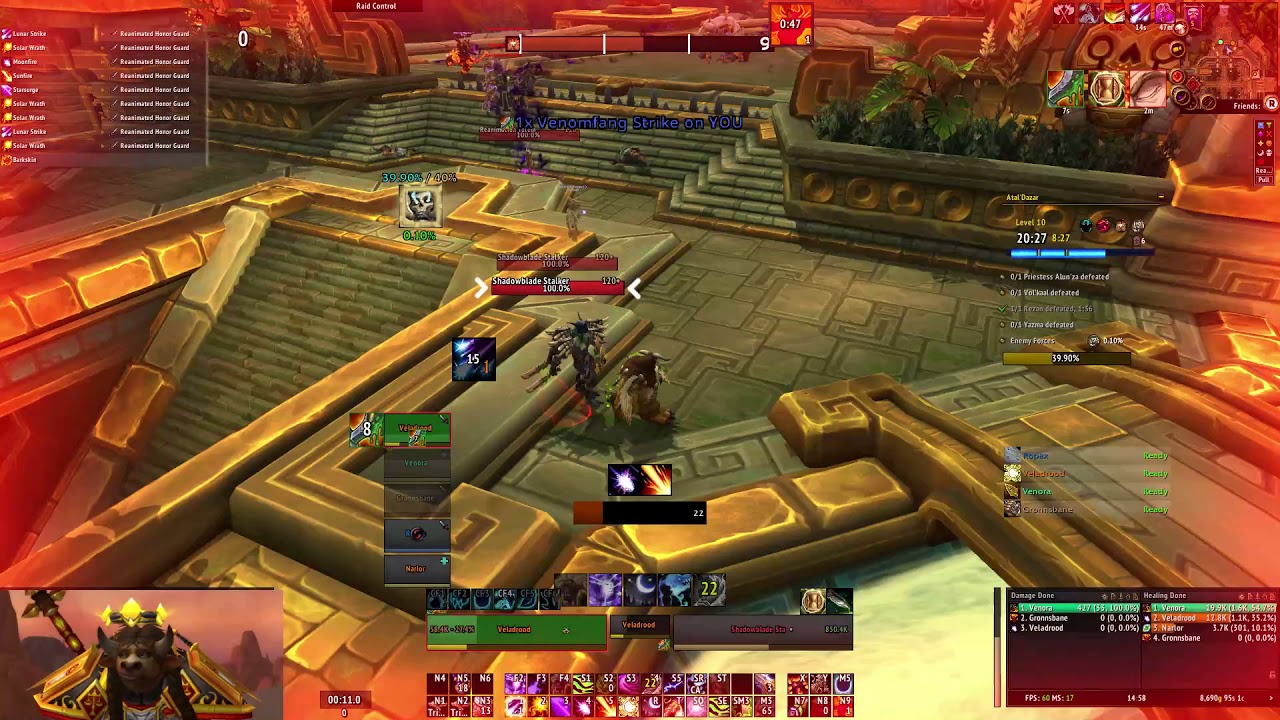 BfA Season 2 - Atal'Dazar +10 [+1] (Balance Druid PoV)