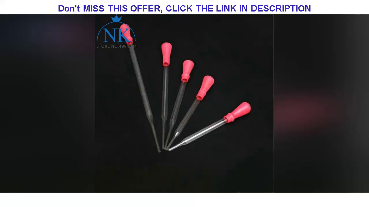 Best 5pcs 90-300mm High quality glass rubber head dropper sucker essential oil dropper