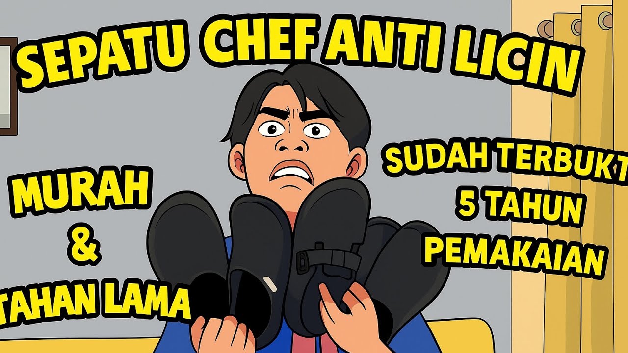 REKOMENDASI SEPATU KITCHEN CHEF TERBAIK UNTUK TUKANG MASAK 🤝‼️⁉️💯 #safetyshoes #chef #cheflife